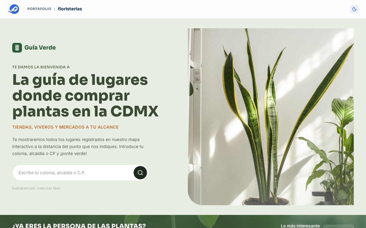 Captura de Buscador de floristerías